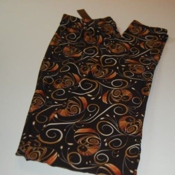 Reg One Size NEW MIX soft brush swirly print leggings - Picture 8 of 9